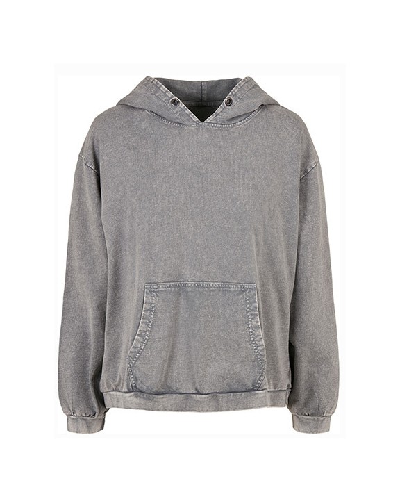 BUILD YOUR BRAND Ladies´ Acid Washed Oversize Hoody Sweatshirts personalisierbar