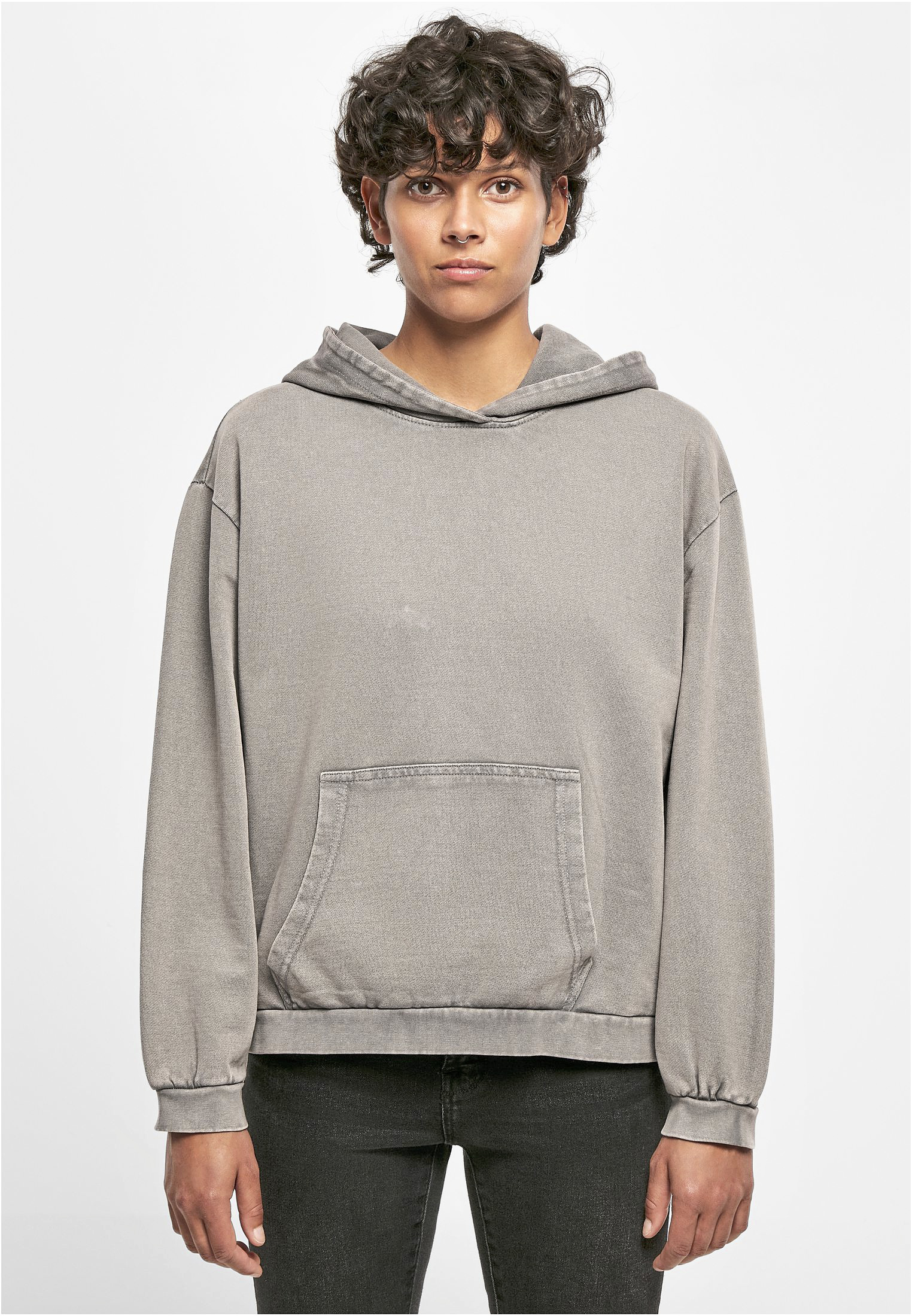 Sweat-shirts personnalisable BUILD YOUR BRAND Ladies´ Acid Washed Oversize Hoody