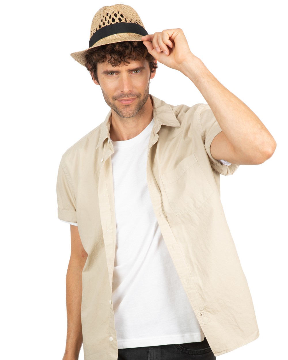 Casquettes personnalisable K-UP Chapeau Panama tressé