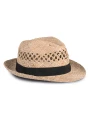 K-UP Chapeau Panama tressé  personnalisable