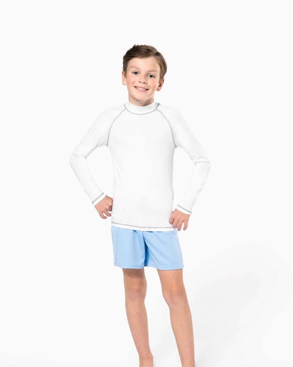 T-shirts PROACT Technisch kinder-T-shirt met lange mouwen en anti-UV-bescherming voor bedrukking &amp; borduring