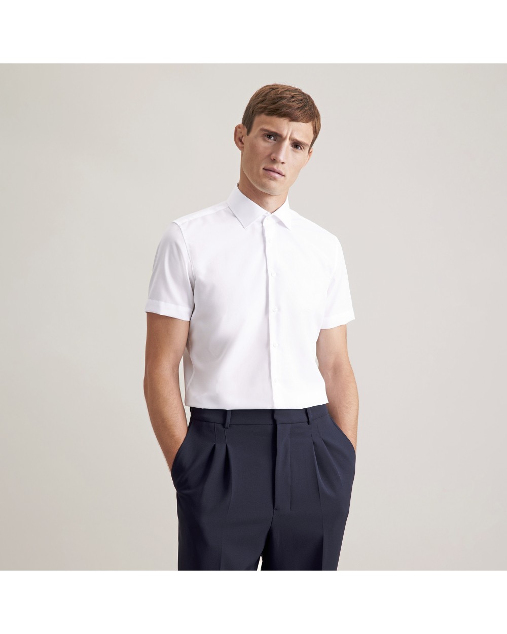 SEIDENSTICKER Men`s Shirt Slim Fit Shortsleeve Hemden personalisierbar