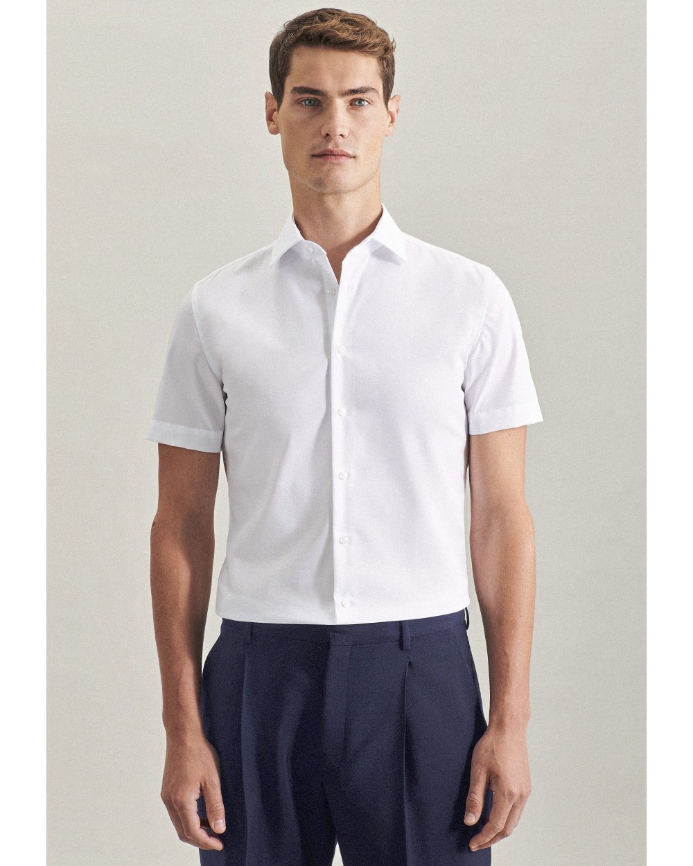 Chemises personnalisable SEIDENSTICKER Men`s Shirt Slim Fit Shortsleeve