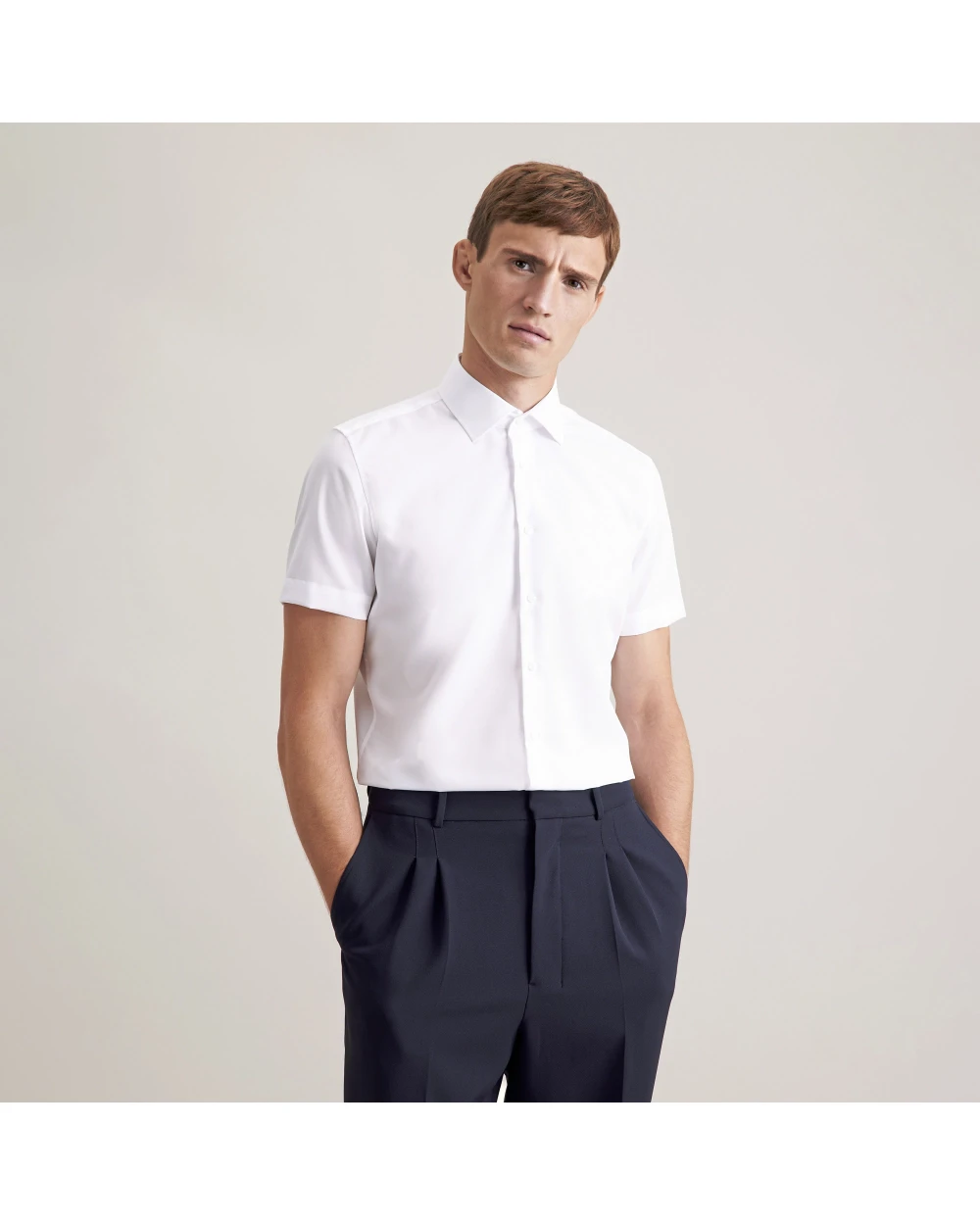 Chemises personnalisable SEIDENSTICKER Men`s Shirt Slim Fit Shortsleeve