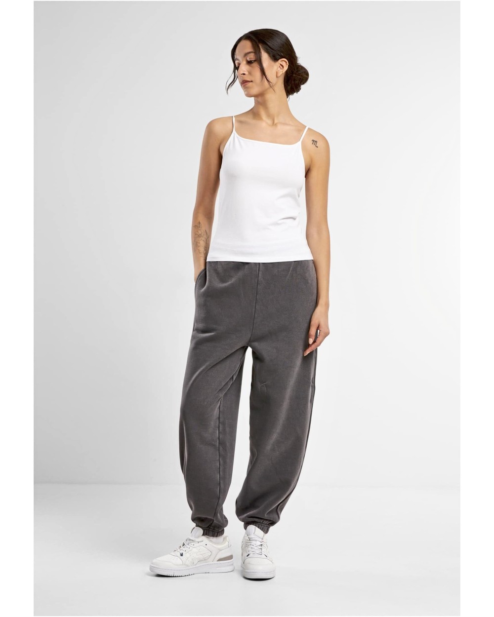 T-Shirts personnalisable BUILD YOUR BRAND Ladies Stretch Jersey Short Slim Top