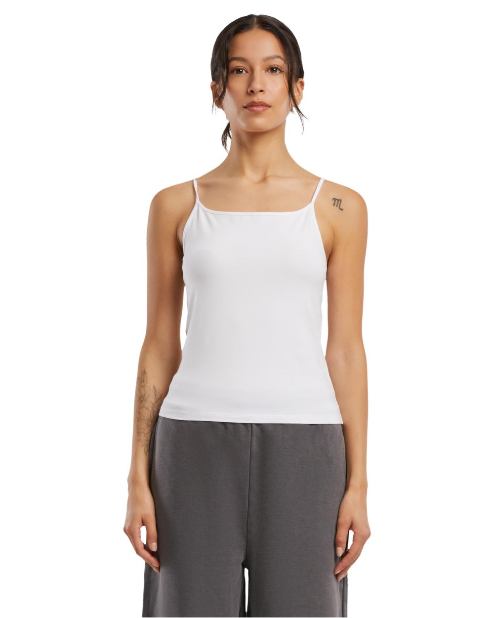 BUILD YOUR BRAND Ladies Stretch Jersey Short Slim Top T-Shirts personalisierbar