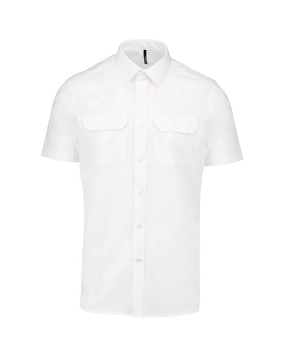 Chemises personnalisable KARIBAN Chemise pilote manches courtes homme