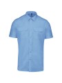 KARIBAN Chemise pilote manches courtes homme /api/colors/549fa598-8d61-4fa2-82ad-90f4d2ec39ab personnalisable