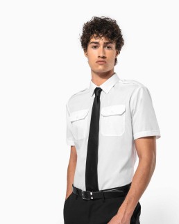 Chemise pilote manches courtes homme