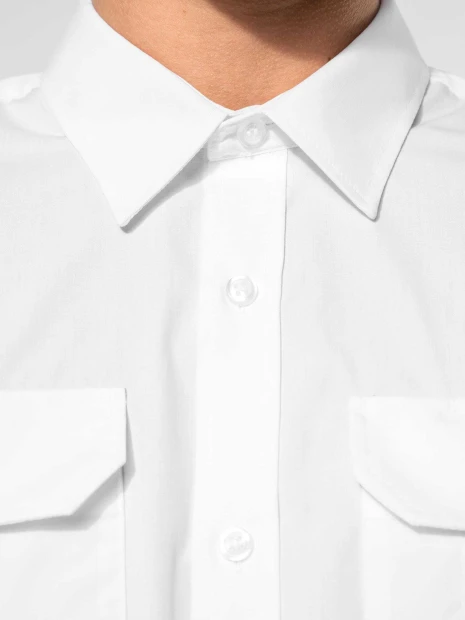 Chemises à personnaliser KARIBAN Chemise pilote manches courtes homme 