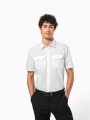 Chemises à personnaliser KARIBAN Chemise pilote manches courtes homme 