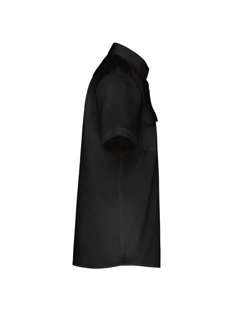 KARIBAN Chemise pilote manches courtes homme /api/colors/b9fdad4a-5e94-45cb-8c03-c08b349b28c3 personnalisable