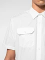 Chemises à personnaliser KARIBAN Chemise pilote manches courtes homme 