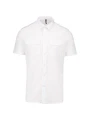 KARIBAN Chemise pilote manches courtes homme /api/colors/7a92cd2d-10d2-40b4-928b-296bb7487506 personnalisable
