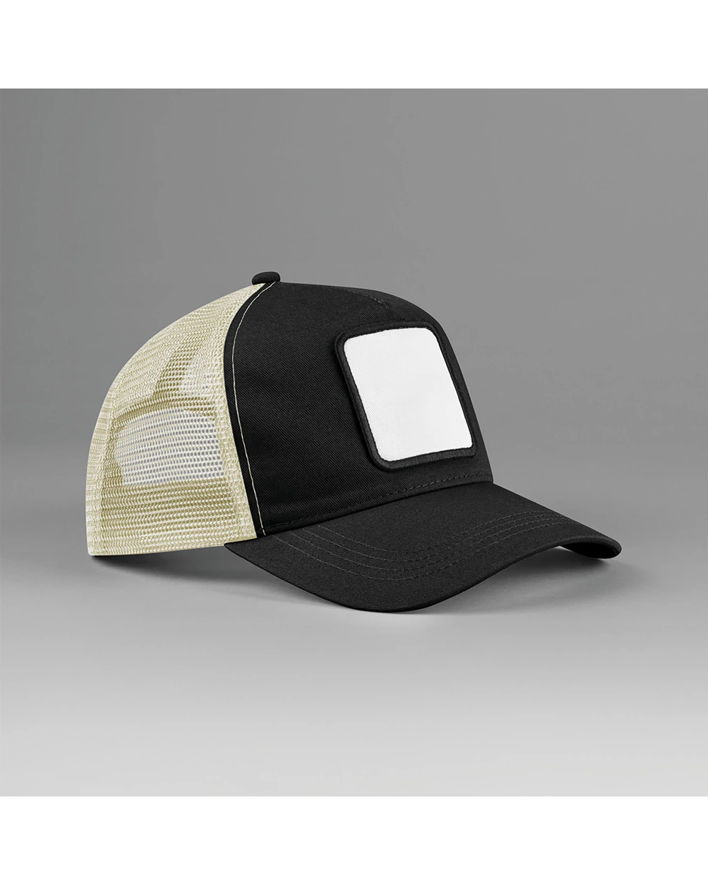BEECHFIELD 5-Panel Trucker Cap mit quadratischem Patch Kappen personalisierbar