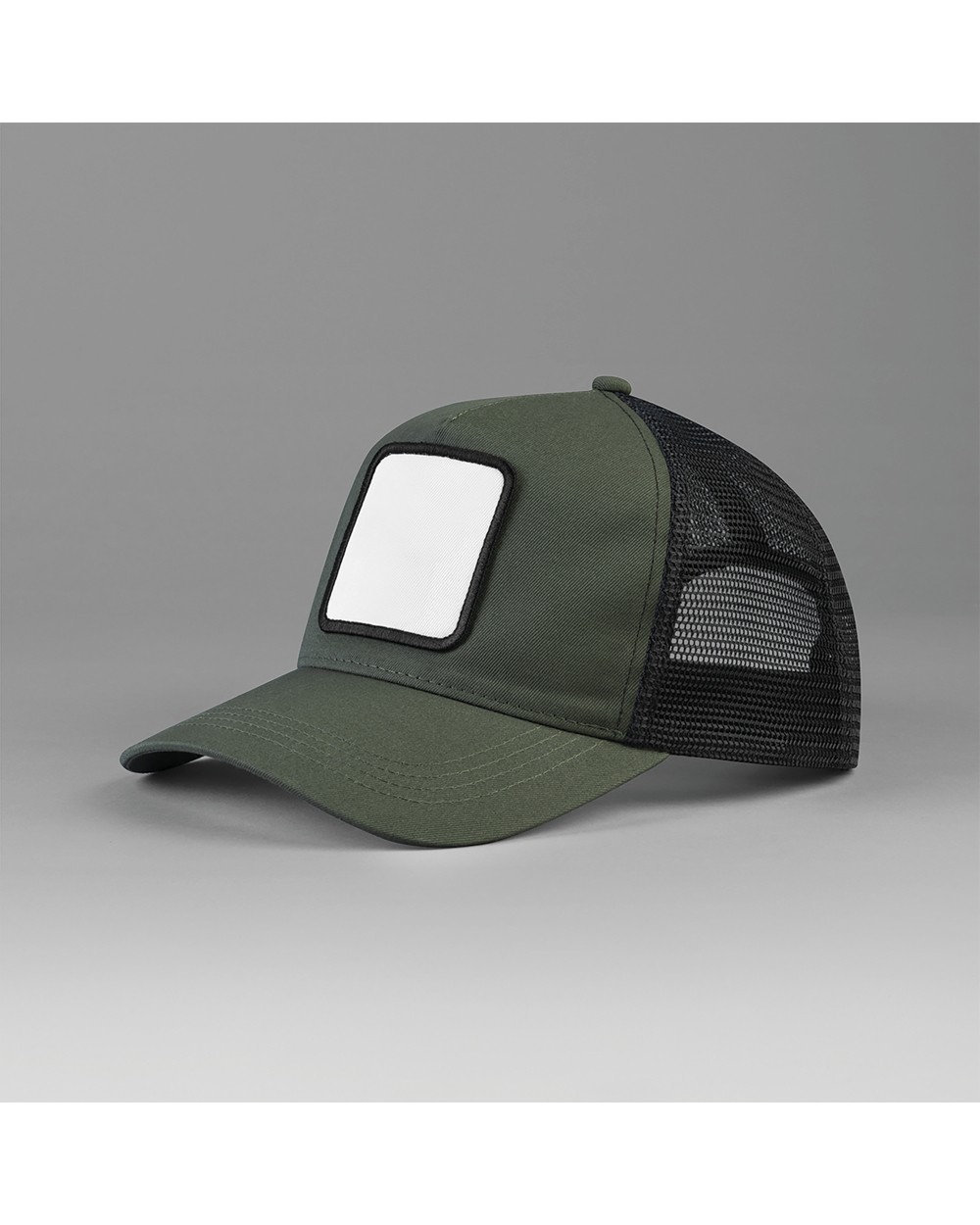 BEECHFIELD 5-Panel Trucker Cap mit quadratischem Patch Kappen personalisierbar
