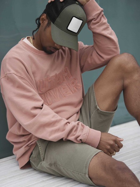 Casquettes à personnaliser BEECHFIELD Casquette trucker 5 panneaux avec patch carré 