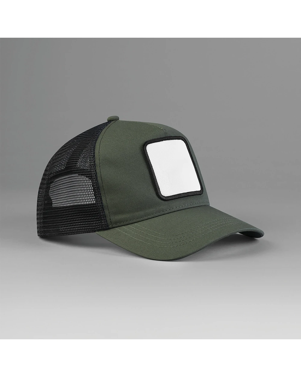 BEECHFIELD 5-Panel Trucker Cap mit quadratischem Patch Kappen personalisierbar