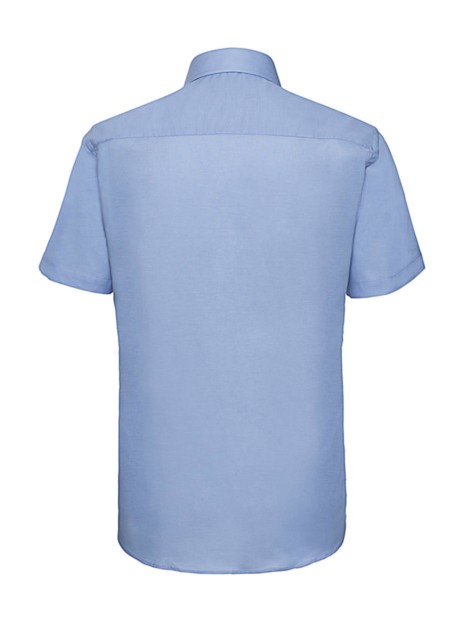 Chemises à personnaliser RUSSELL Chemise oxford cintrée manches courtes homme 