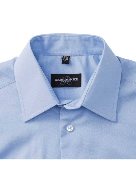 RUSSELL Chemise oxford cintrée manches courtes homme  personnalisable
