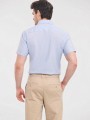Chemises à personnaliser RUSSELL Chemise oxford cintrée manches courtes homme 