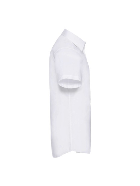 RUSSELL Chemise oxford cintrée manches courtes homme /api/colors/7a92cd2d-10d2-40b4-928b-296bb7487506 personnalisable