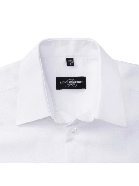 RUSSELL Chemise oxford cintrée manches courtes homme  personnalisable