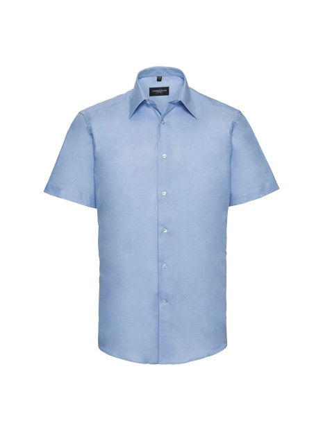 RUSSELL Chemise oxford cintrée manches courtes homme /api/colors/47da2a7d-af26-4e06-98f3-390f4bc89c64 personnalisable