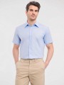 Chemises à personnaliser RUSSELL Chemise oxford cintrée manches courtes homme 