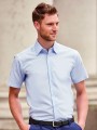 Chemises à personnaliser RUSSELL Chemise oxford cintrée manches courtes homme 