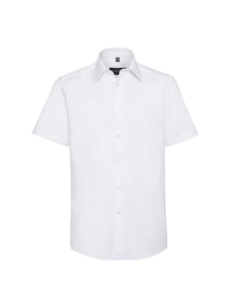 RUSSELL Chemise oxford cintrée manches courtes homme /api/colors/7a92cd2d-10d2-40b4-928b-296bb7487506 personnalisable