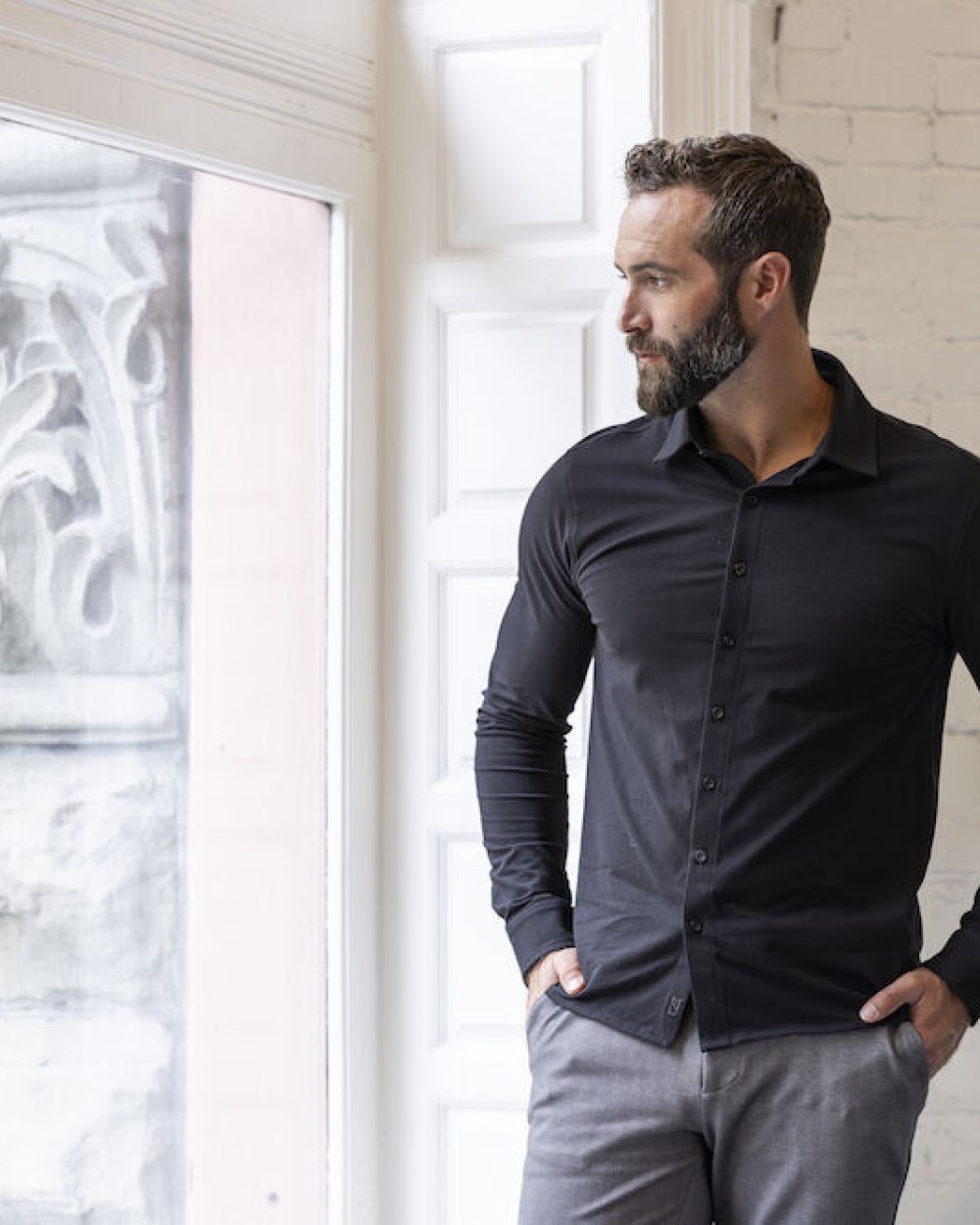 CUTTER & BUCK Hedley Stretch Shirt Men Hemden personalisierbar