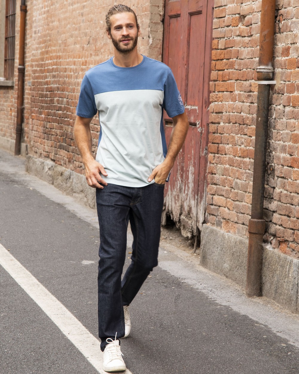 Pantalons personnalisable RICA LEWIS JEAN HOMME COUPE DROITE LAVÉ