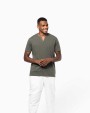T-Shirts personnalisable KARIBAN T-shirt écoresponsable henley manches courtes homme