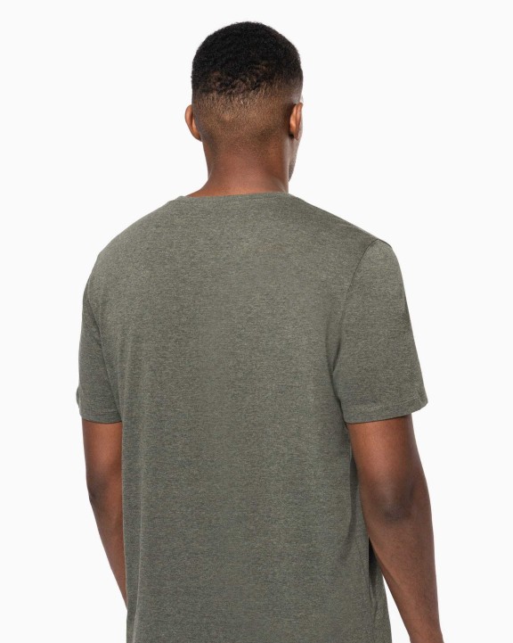 T-Shirts personnalisable KARIBAN T-shirt écoresponsable henley manches courtes homme