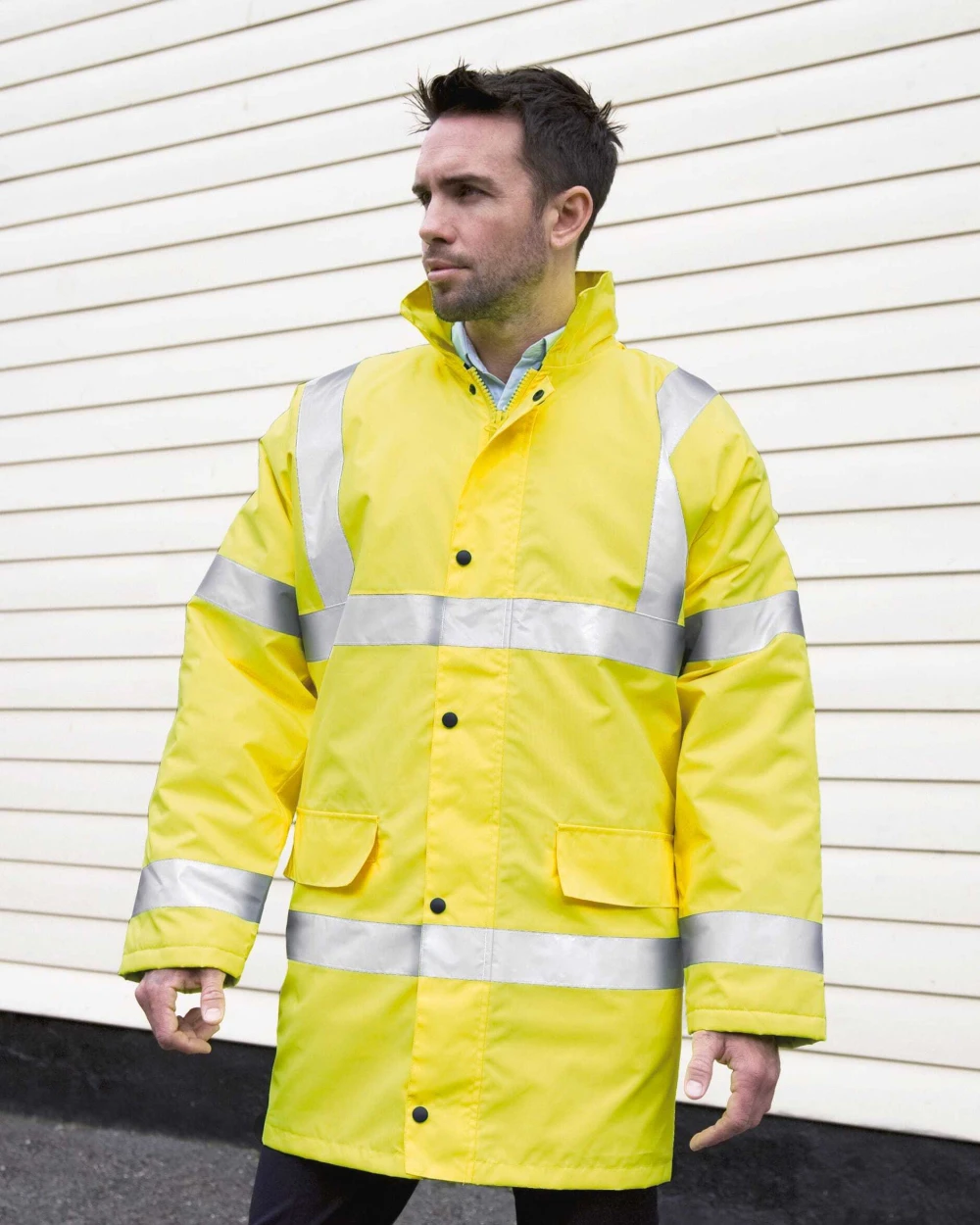 RESULT High-Viz Motorway Parka Jacken personalisierbar