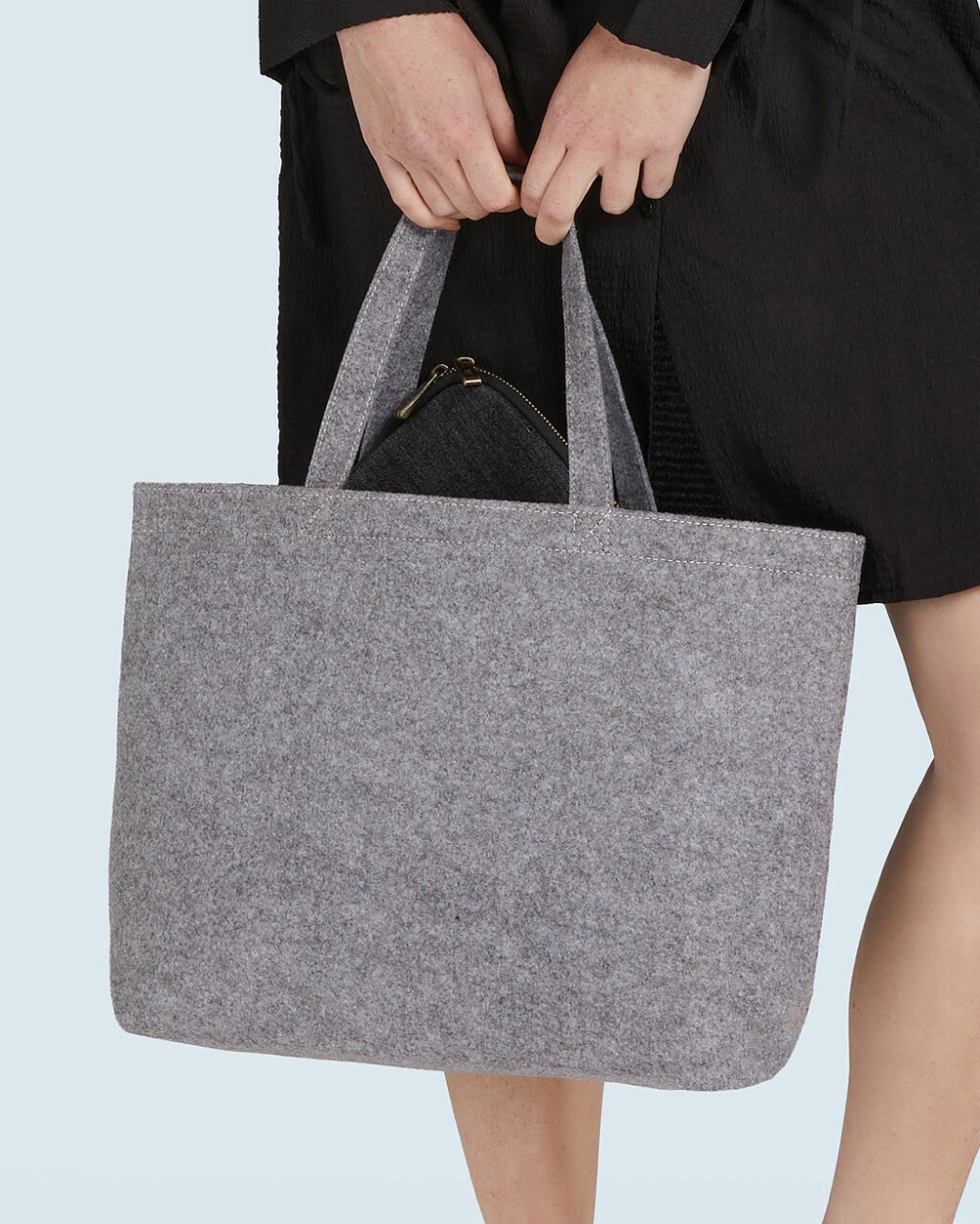 BAGS BY JASSZ Large Felt Shopper Taschen personalisierbar