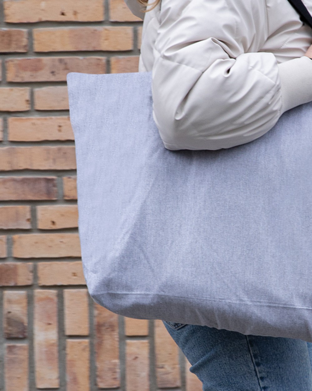 Tassen & Zakken 4DO Impact Aware™ recycled canvas XL draagtas 240gsm ongeverfd voor bedrukking &amp; borduring