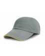 Casquettes personnalisable RESULT Brushed Cotton Decorator Cap with Sandwich Peak