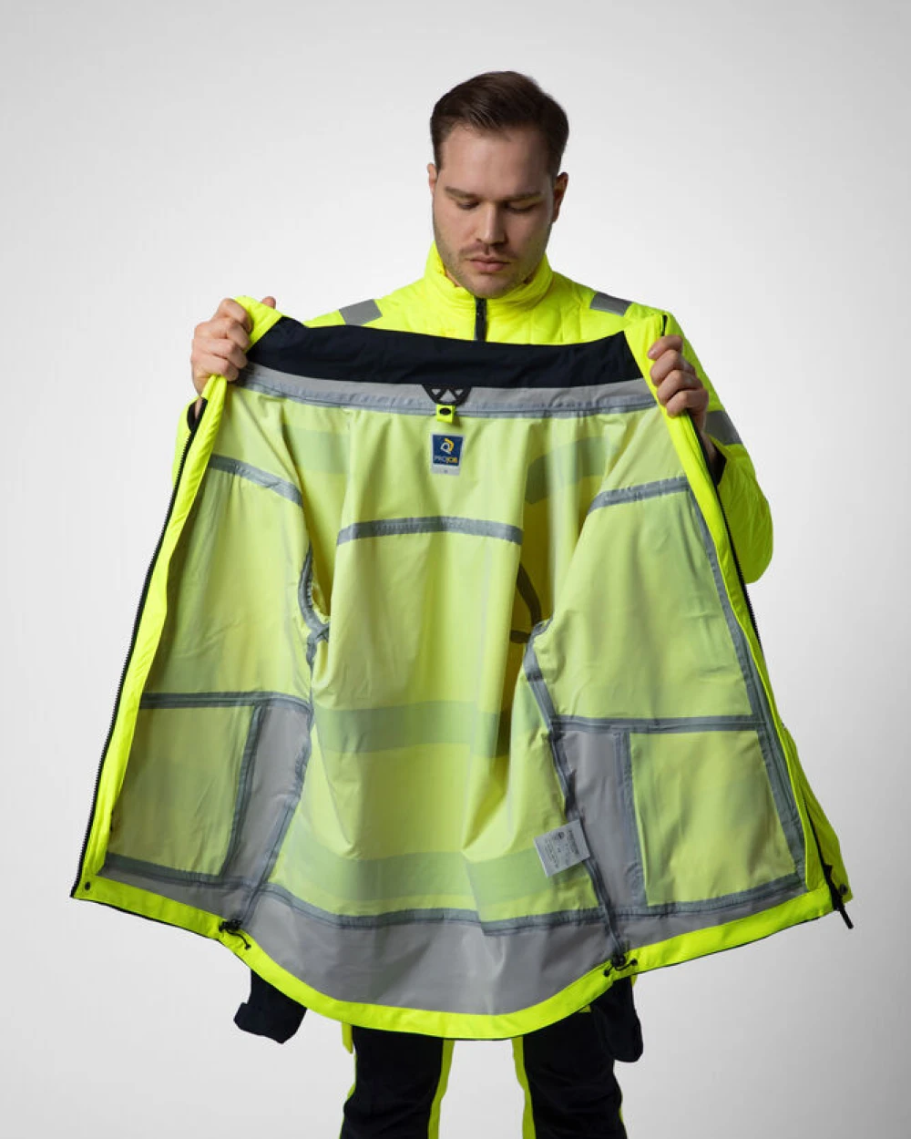 Jassen PROJOB 6445 SIGNALISATIEJAS 3-IN-1 EN ISO 20471 KLASSE 3/2 voor bedrukking &amp; borduring
