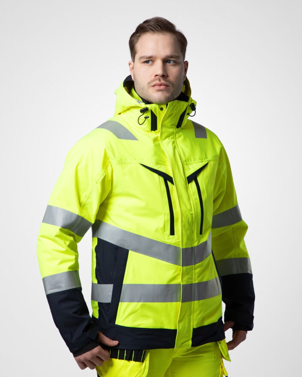 Jassen PROJOB 6445 SIGNALISATIEJAS 3-IN-1 EN ISO 20471 KLASSE 3/2 voor bedrukking &amp; borduring