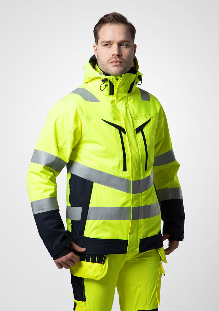 Vestes personnalisable PROJOB 6445 PARKA 3 EN 1 - EN ISO 20471 CLASSE 3/2 - EN 343 3/2