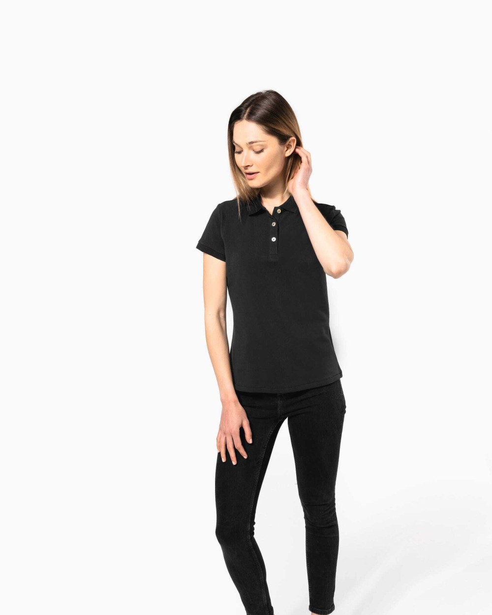 Polos personnalisable KARIBAN Polo Supima® manches courtes femme
