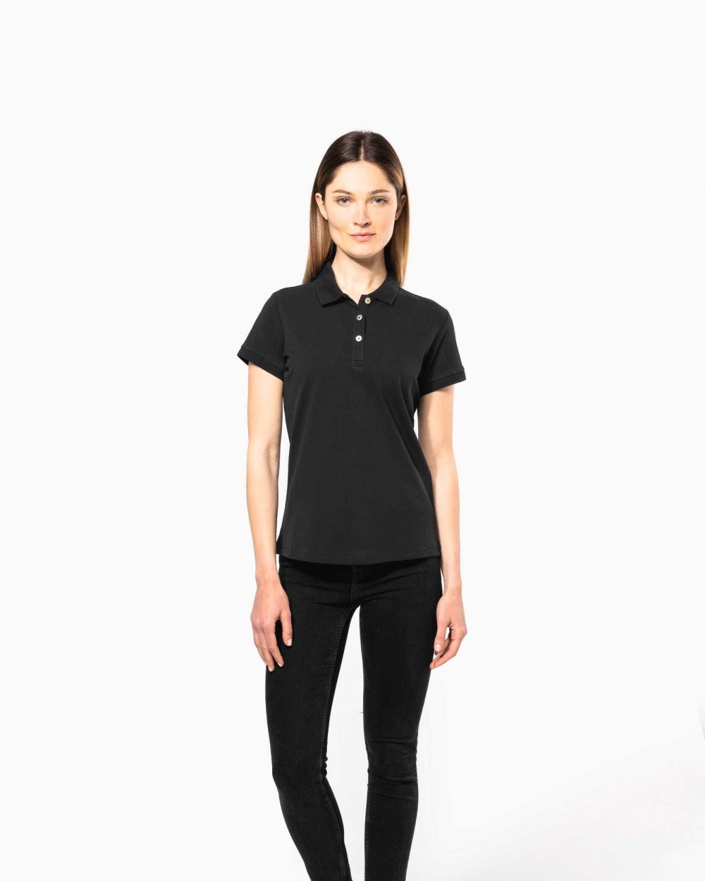 Polo's KARIBAN Damespolo Supima® korte mouwen voor bedrukking &amp; borduring