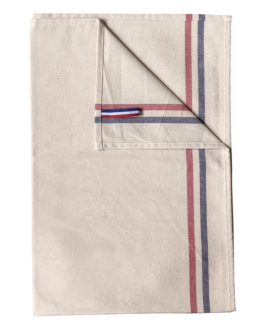 Produits éponges personnalisable KARIBAN Essuie-vaisselle 2 rayures Origine France Garantie