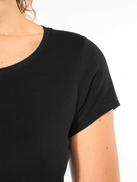 T-Shirts à personnaliser KARIBAN T-shirt col bateau manches courtes femme 