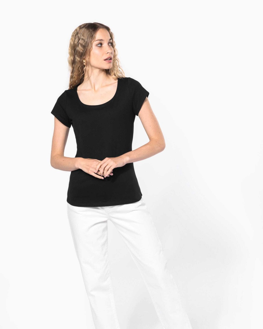 T-Shirts personnalisable KARIBAN T-shirt col bateau manches courtes femme