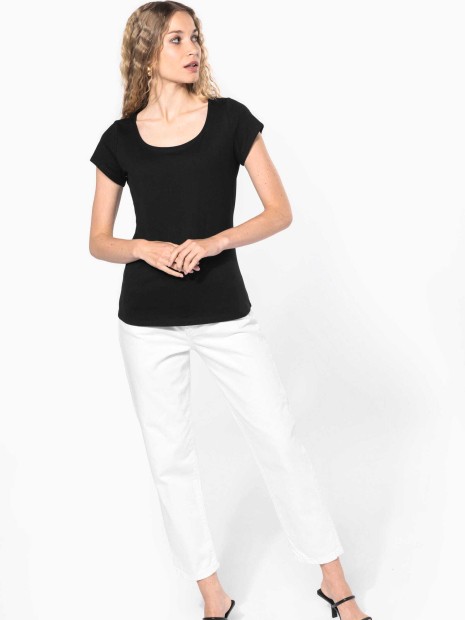 T-Shirts à personnaliser KARIBAN T-shirt col bateau manches courtes femme 