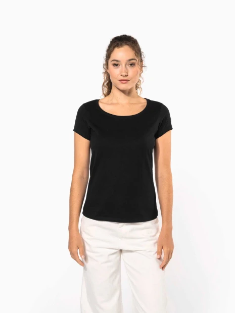 T-Shirts à personnaliser KARIBAN T-shirt col bateau manches courtes femme 