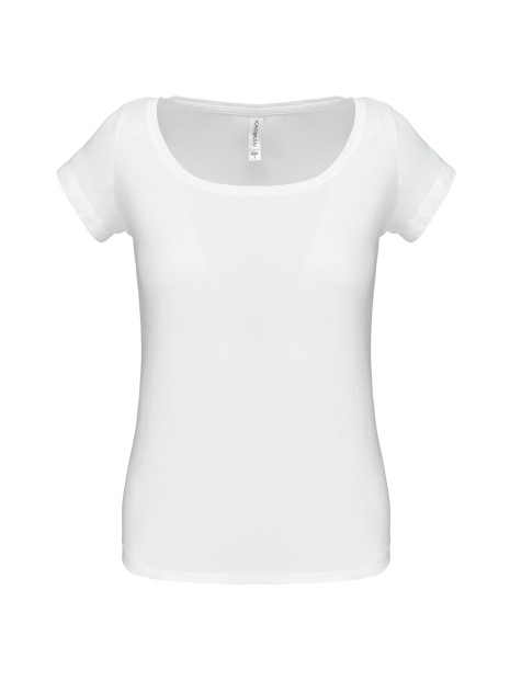 KARIBAN T-shirt col bateau manches courtes femme /api/colors/7a92cd2d-10d2-40b4-928b-296bb7487506 personnalisable